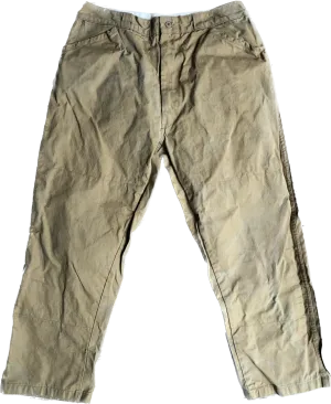 70s Sears Waxed Khaki Sportswear Pants     w32
