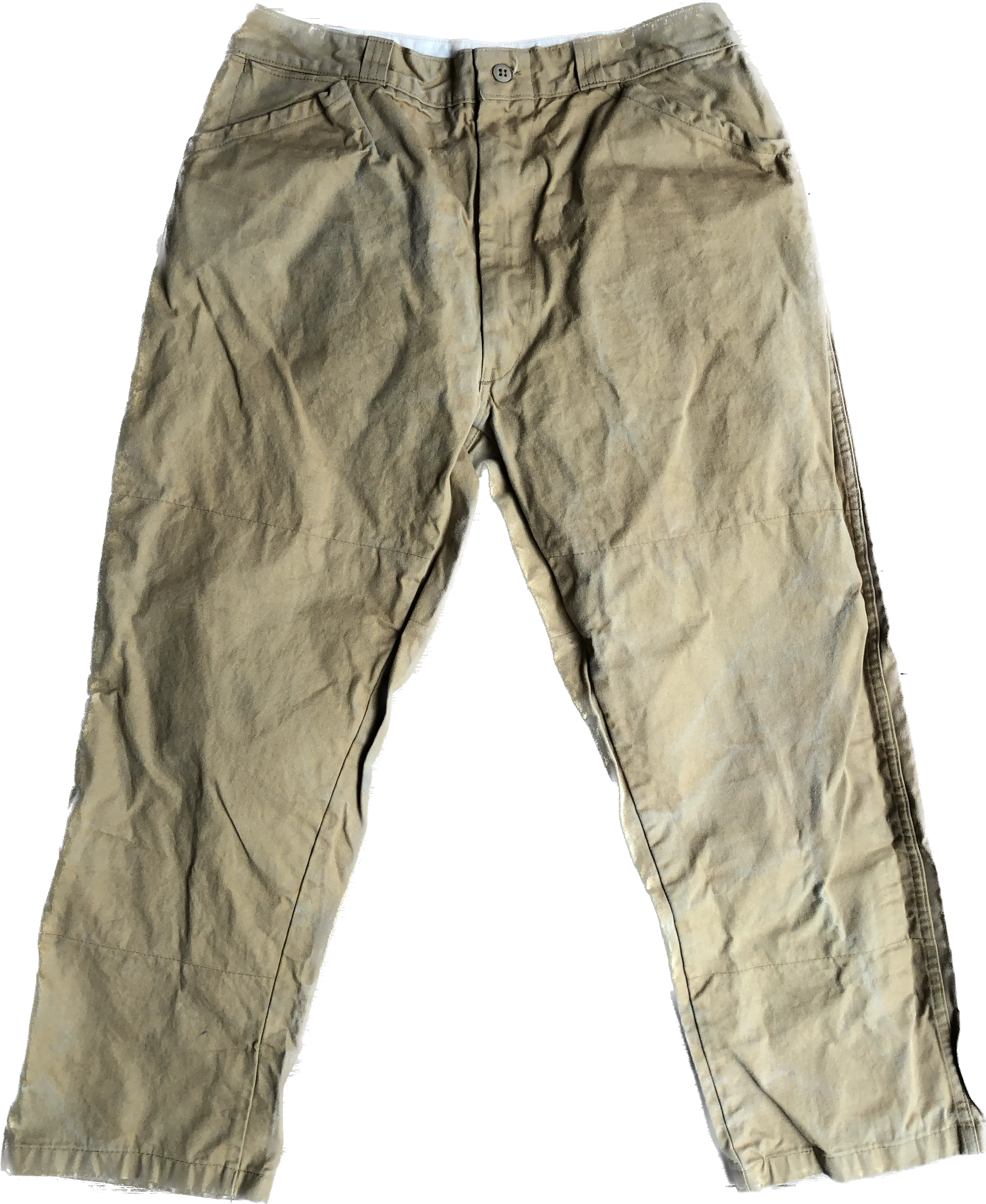 70s Sears Waxed Khaki Sportswear Pants     w32