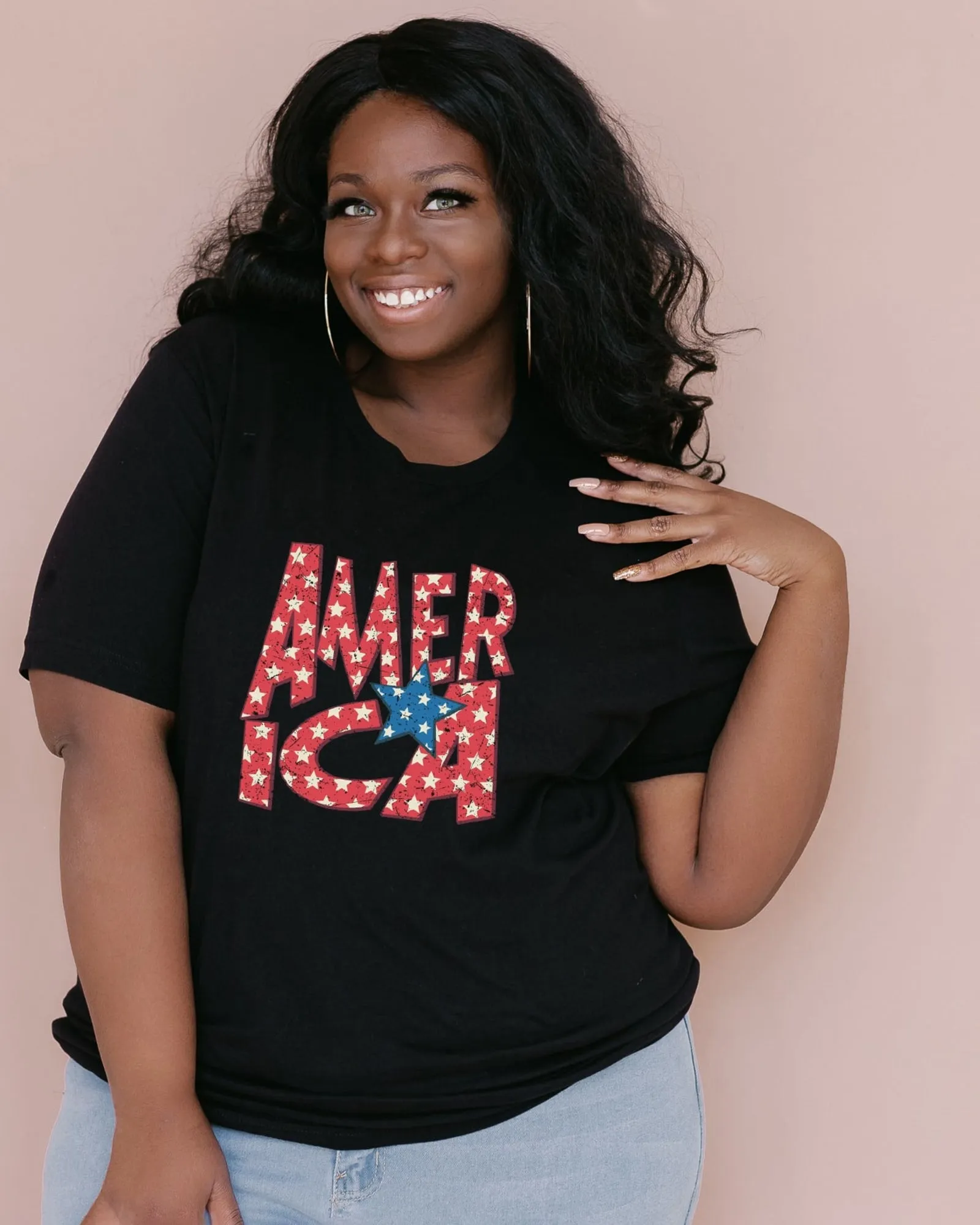 America Bold Stars | Black