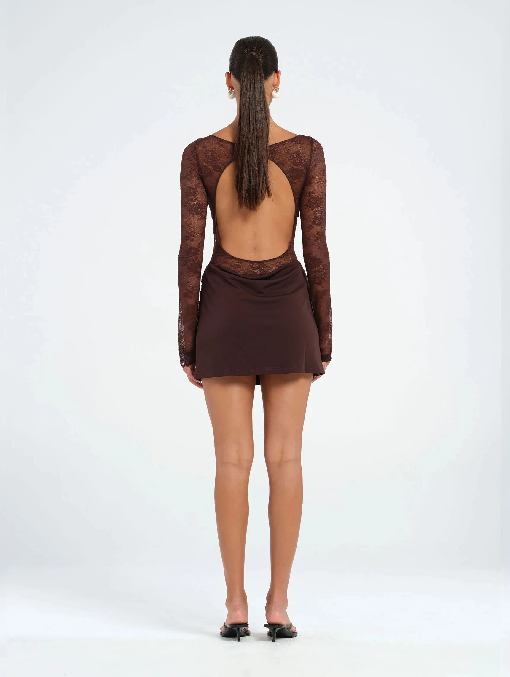 Benni - Oskar Mini Dress in Brown