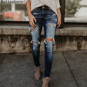Distressed Boyfriend Jeans