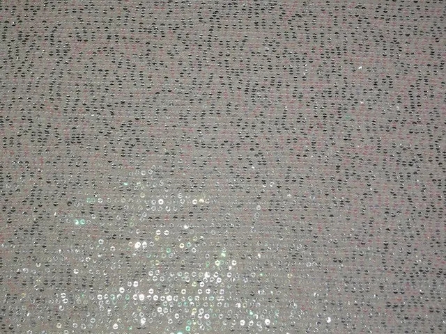 Double Georgette fabric with sequin embroidery Baby Blush color