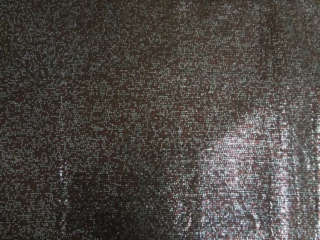 Double Georgette fabric with sequin embroidery Brown color