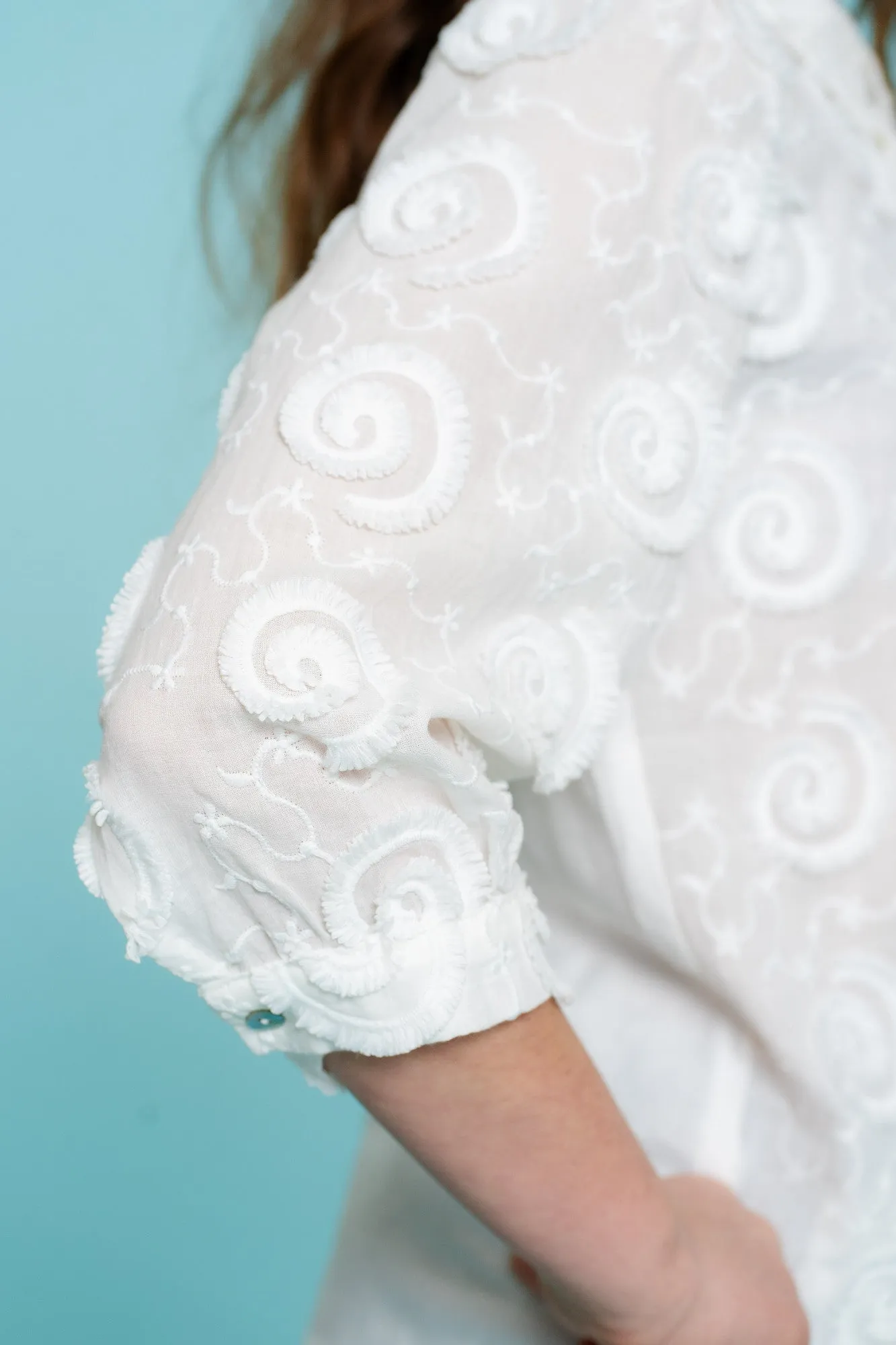 Geisha Blouse fancy circles