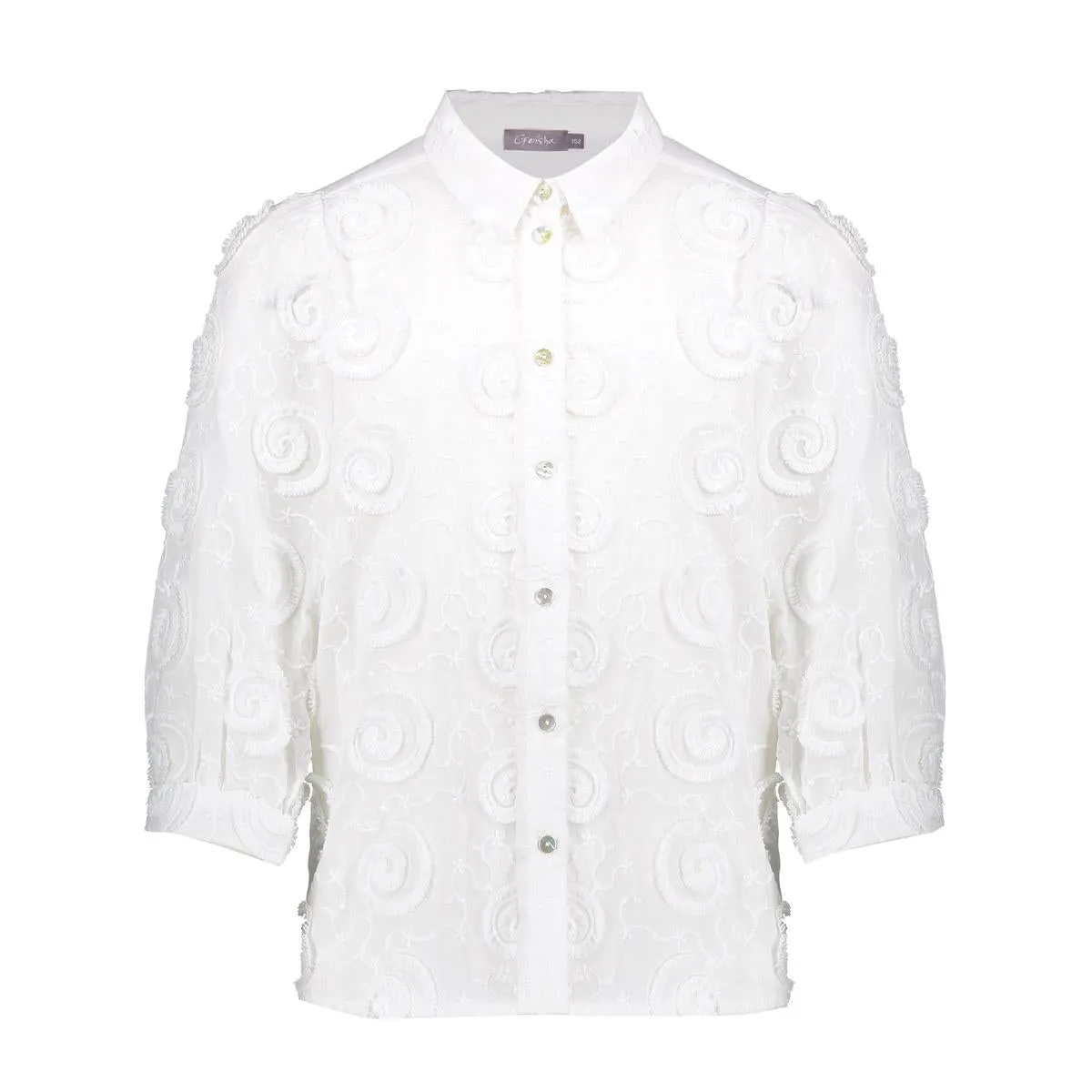 Geisha Blouse fancy circles