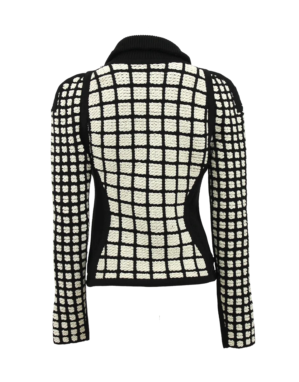 Knit Grid Jacket