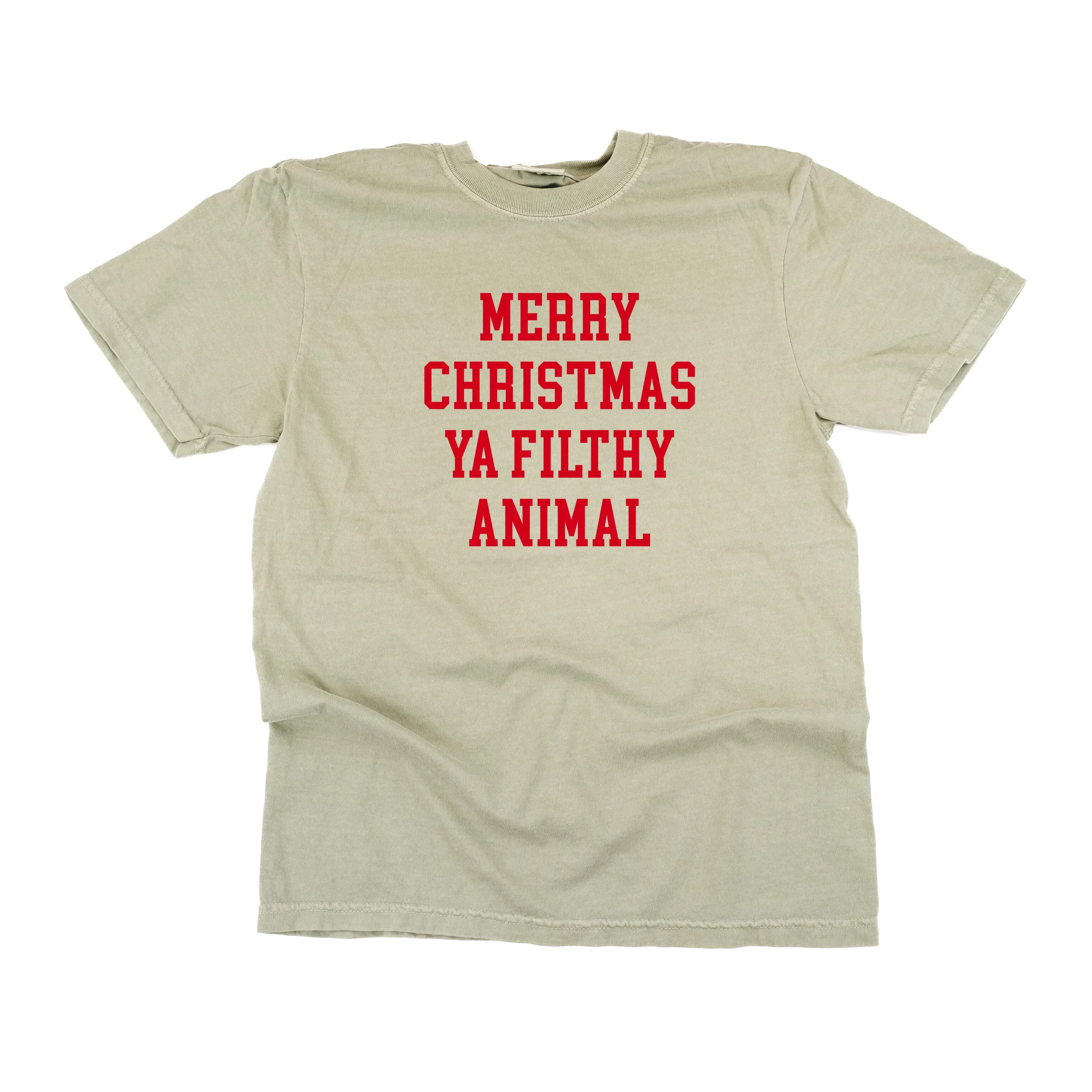 Merry Christmas Ya Filthy Animal - Comfort Colors Tee