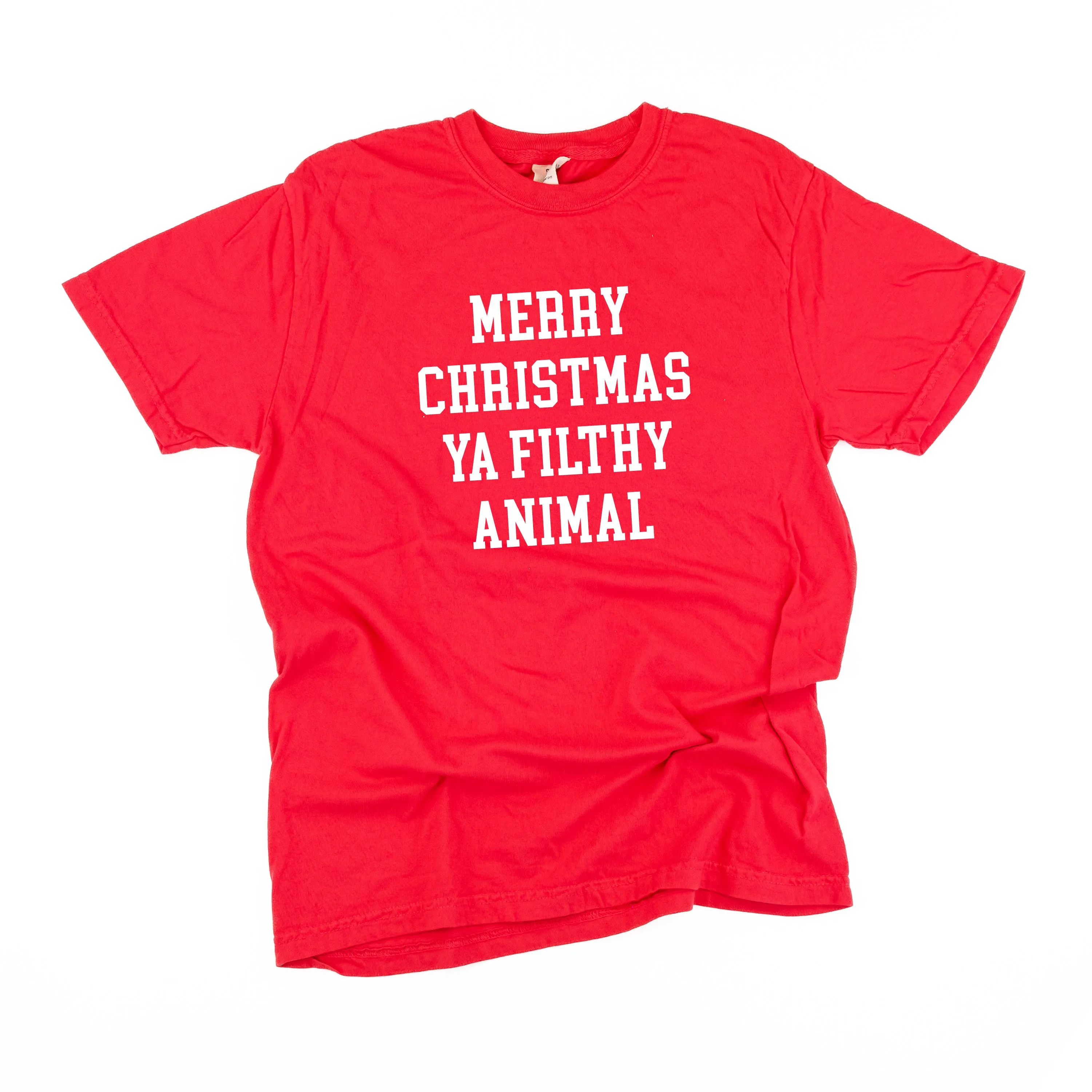 Merry Christmas Ya Filthy Animal - Comfort Colors Tee