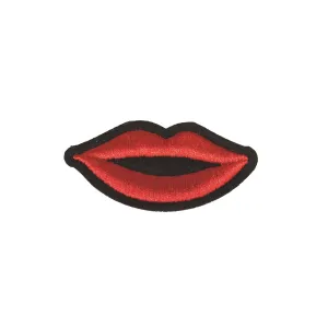 PC2310 - Plain Red Lips (Iron on)