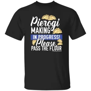 Pierogi Making In Progress (Dark Tees)