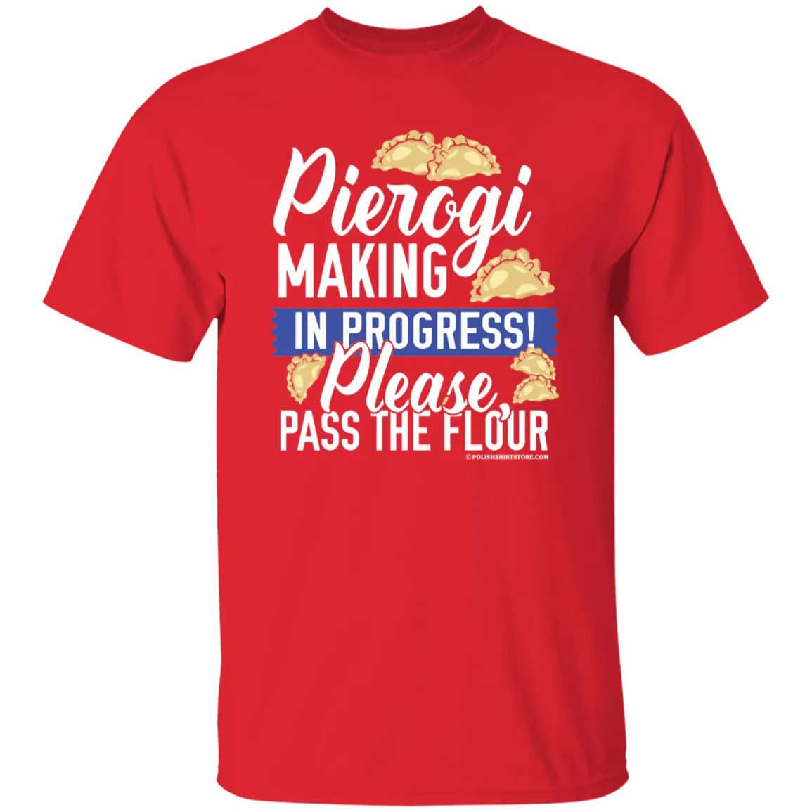 Pierogi Making In Progress (Dark Tees)