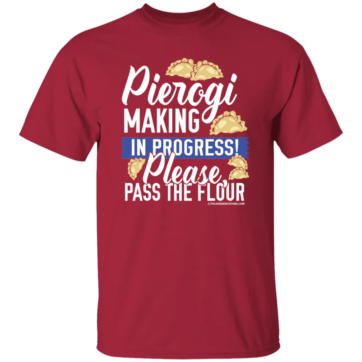 Pierogi Making In Progress (Dark Tees)