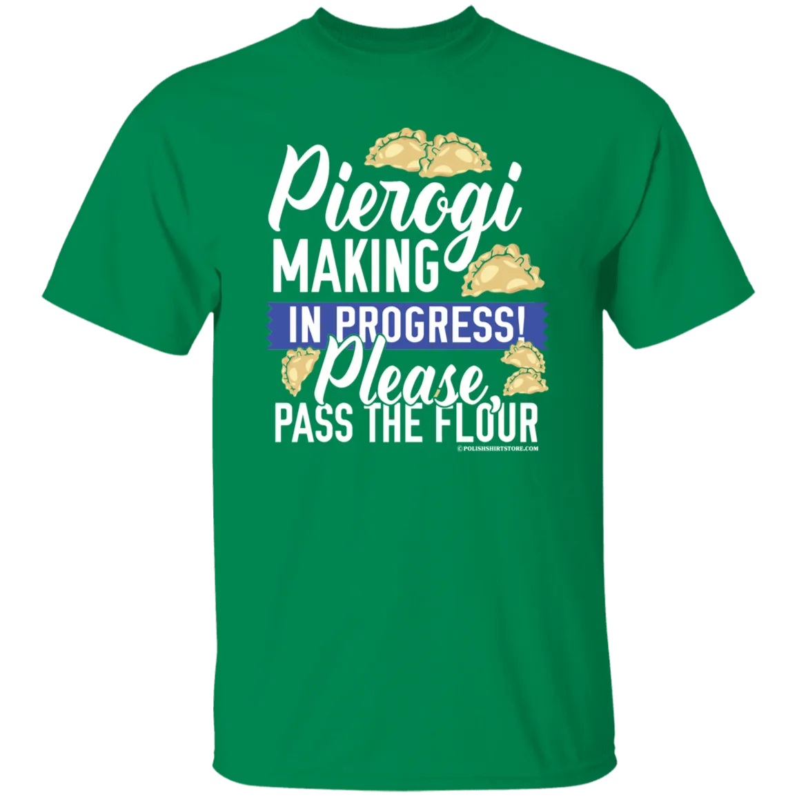 Pierogi Making In Progress (Dark Tees)