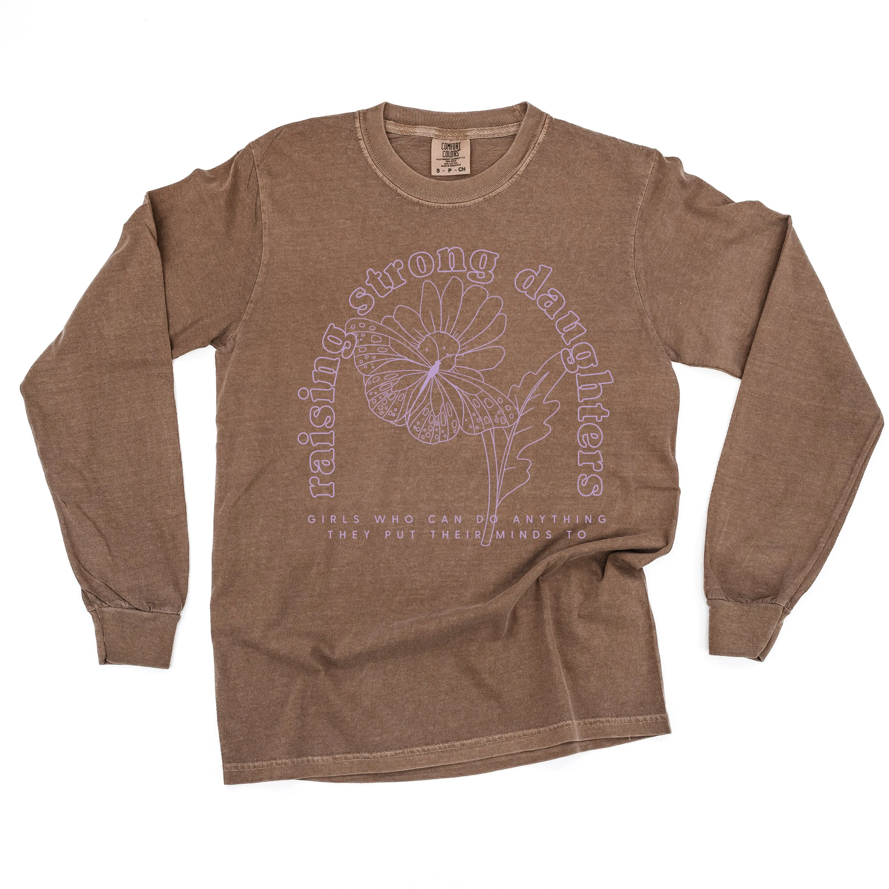 Raising Strong Daughters (Plural) - LONG SLEEVE COMFORT COLORS TEE
