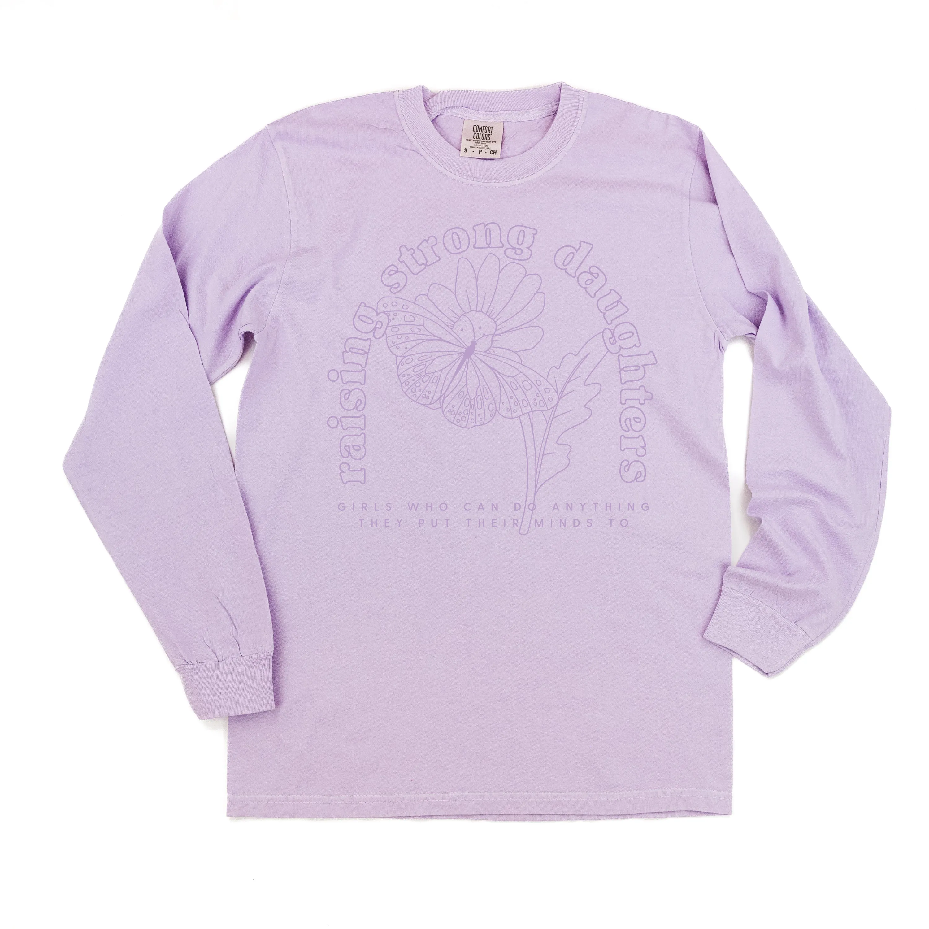 Raising Strong Daughters (Plural) - LONG SLEEVE COMFORT COLORS TEE