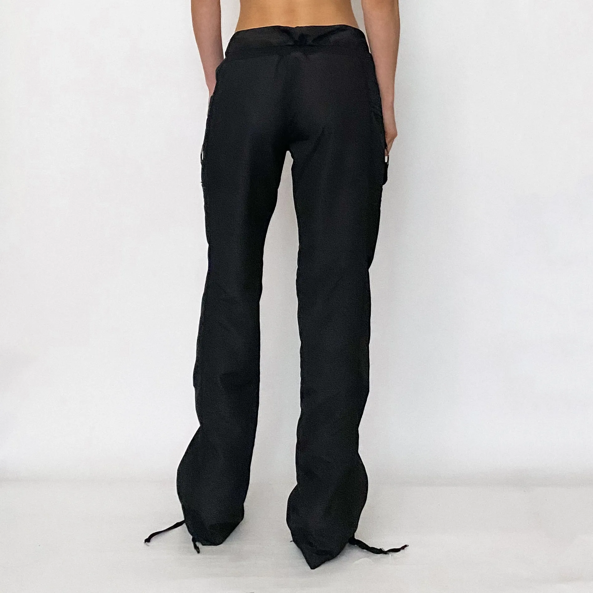 rhinestone o-ring sporty pants - medium