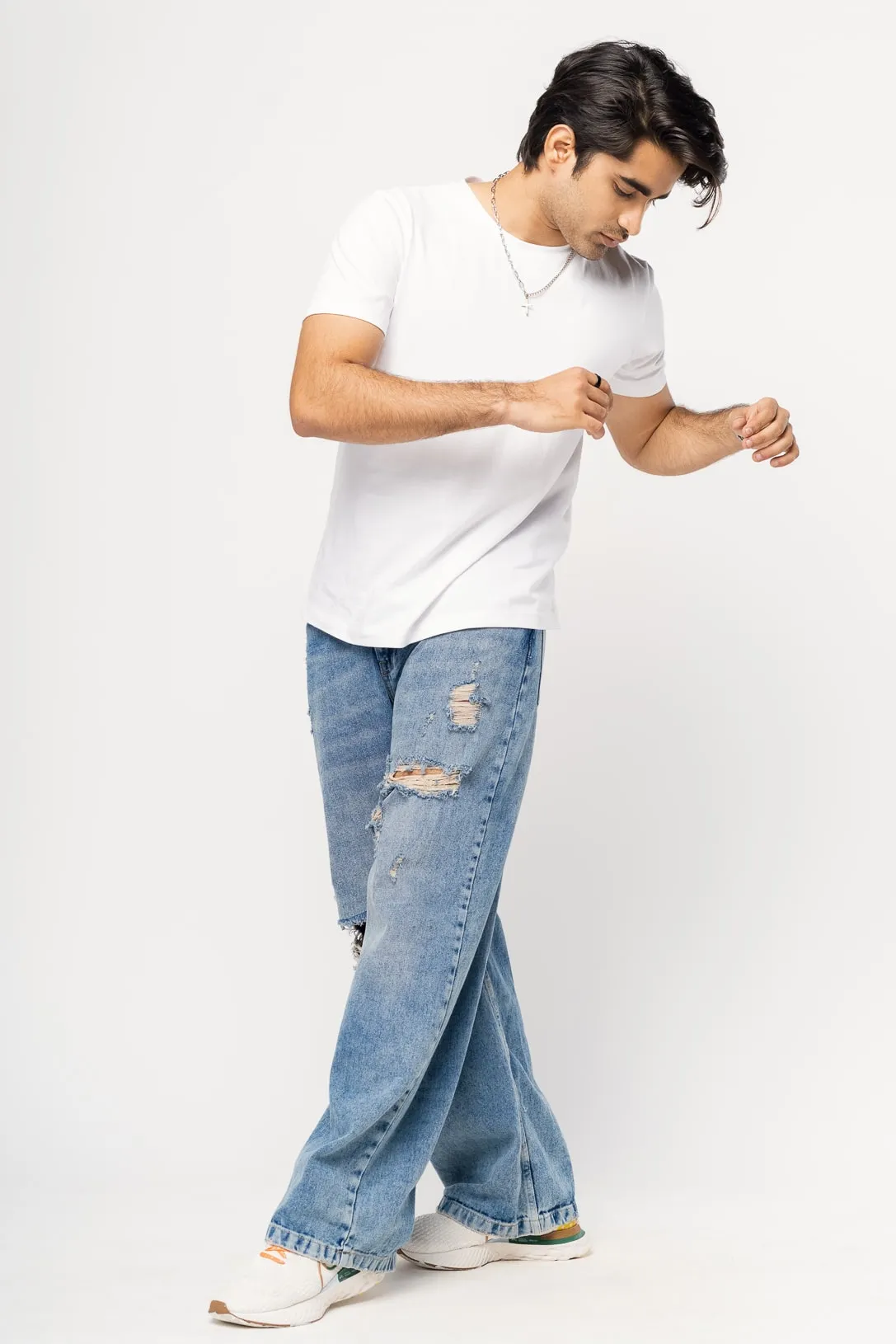 Scruffy Men's Straight Jeans