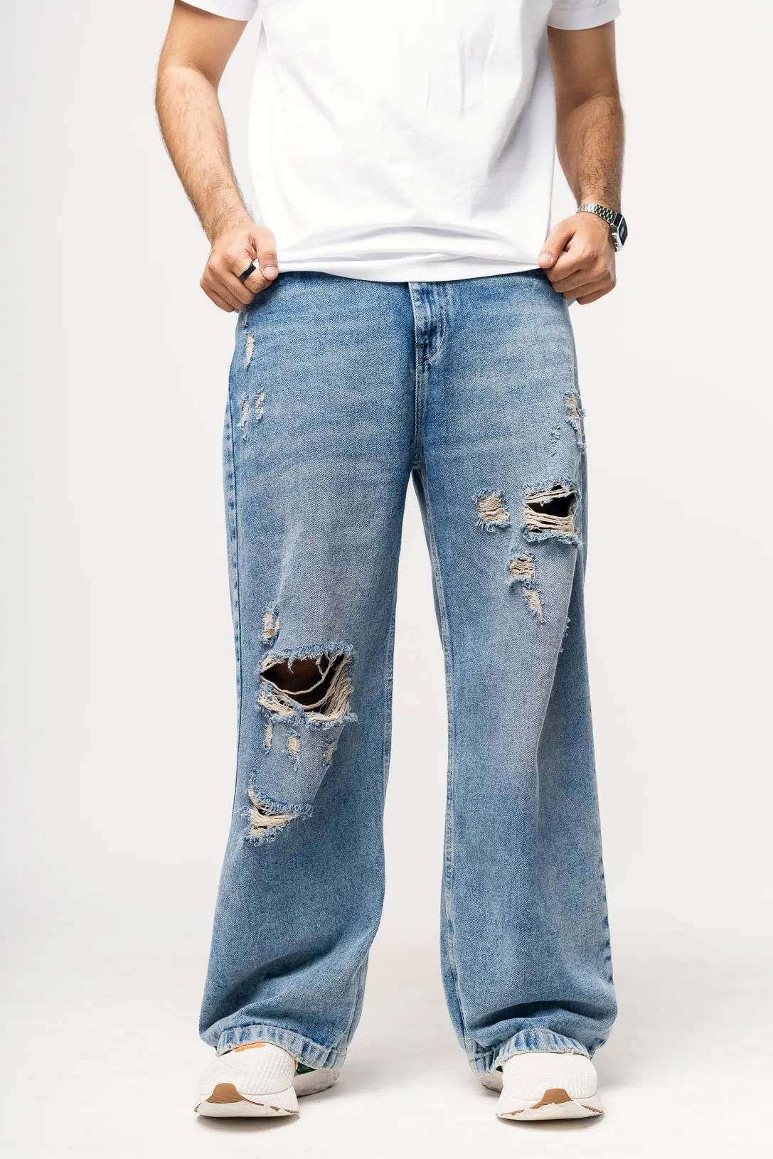 Scruffy Men's Straight Jeans