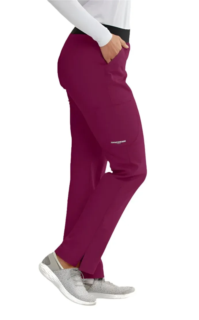 SKECHERS™ by Barco Breeze 3-Pocket Mid-Rise Straight Leg Scrub Pant-Tall