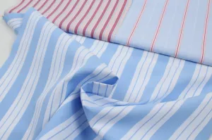 Soft Organic Cotton Poplin - Fancy Stripes - 6 Variants Available