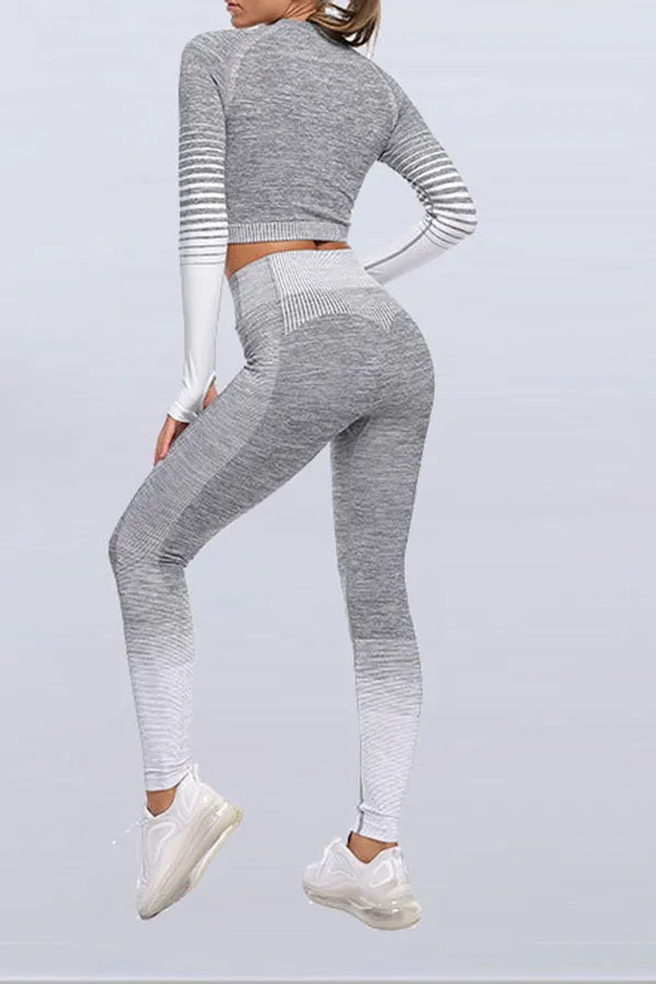 Striped Sporty Yoga Pants