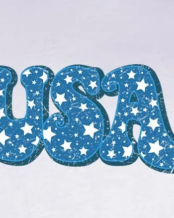 USA Bold Stars | White
