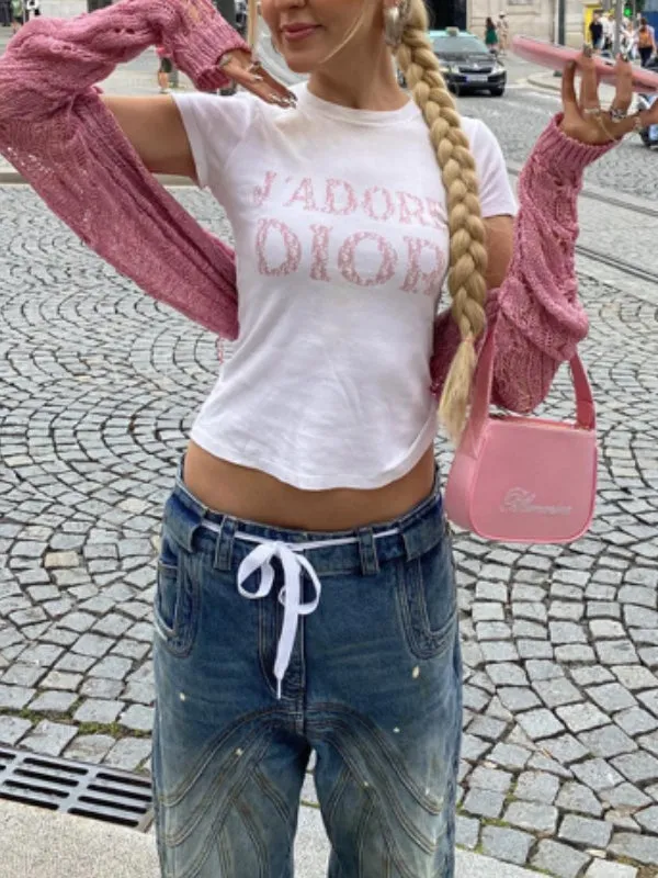Vintage Gradient Zipper Button Jeans